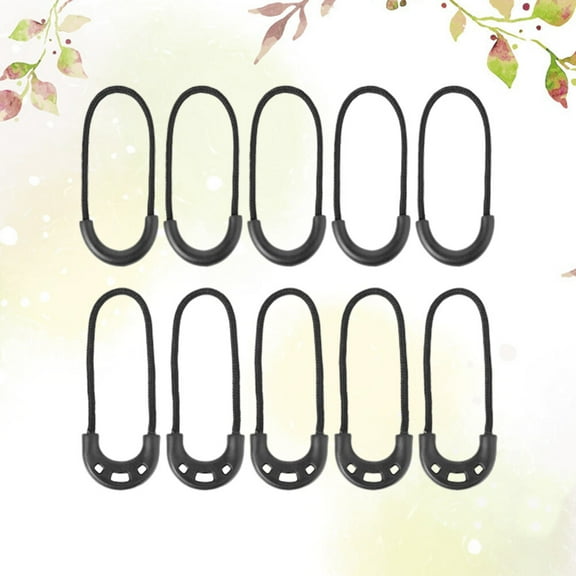 FUTUREORYY Anti-Theft Rope Elastic Black For Men And Women Outdoor Use 15Pcs 2.6In