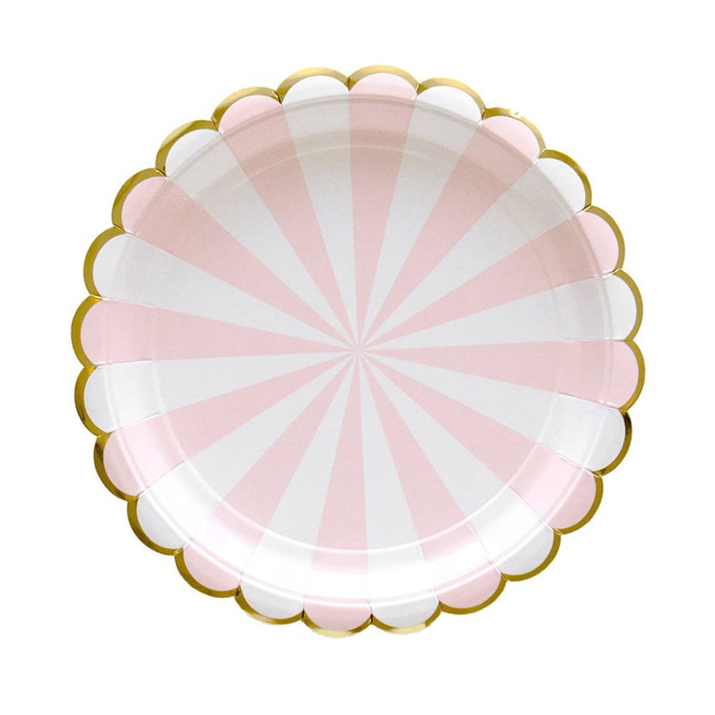 FUTUREORYY Baby Shower Paper Dinner Plates Cups Set 16Pcs 7.1x7.1in