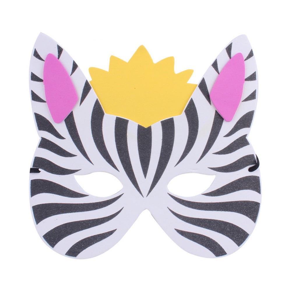 GOOHOCHY 16Pcs EVA Mask for Kids in Assorted Color for Birthday Party ...