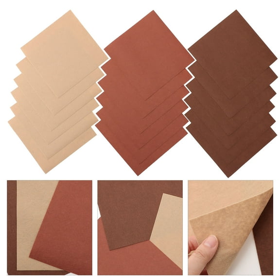 GOOHOCHY Colored Felt Fabric Squares Polyester Craft Supplies for Parents 18Pcs 12x12in