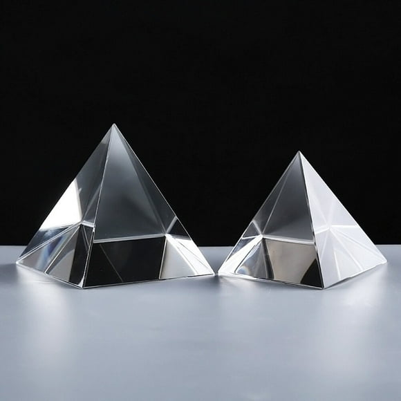 GOOHOCHY 1PC 40mm Optical Glass Four Sides Pyramid Shape For Optical Experiment Optics Instruments Rainbow Principle Research