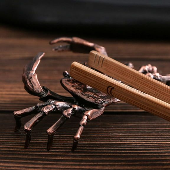 GOOHOCHY 1Pack Animal Statues for Home Decor Brown Alloy 6.0Inch Desktop Use