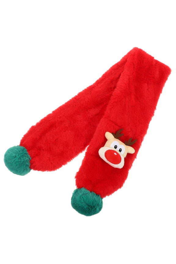 Lovely Scarf Warm Winter Style Red Non-woven Fabrics 1Pack