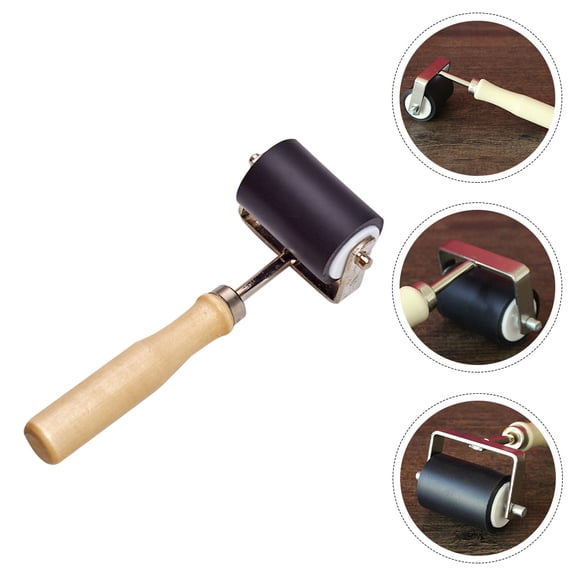 GOOHOCHY 1Pack Ceramic Roller for Clay Sculpture Tools with Cylindrical Shape Wood