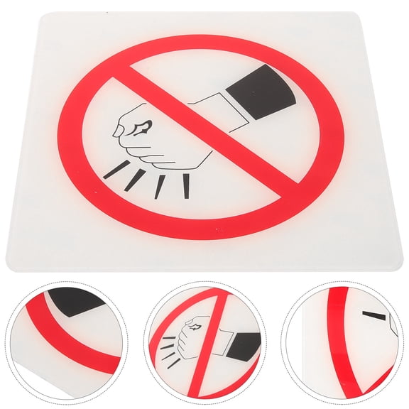 GOOHOCHY 1Pack Do Not Disturb Door Sign No Knocking Sign Acrylic Wall Hanging 5.9x5.9x0.08In