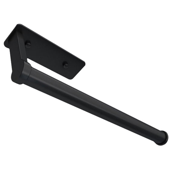 HONMEET Black Aluminum Wall Mount Paper Towel Holder Kitchen Towel Rack Space Saving Organizer