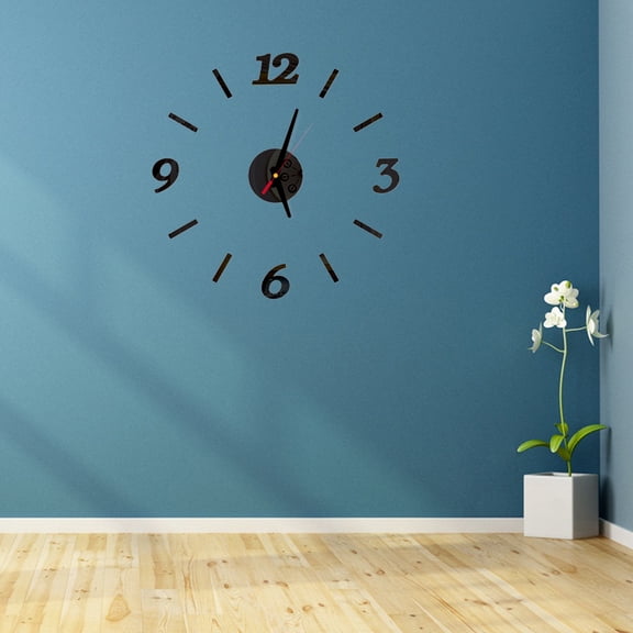 GOOHOCHY Decorative Clock Black Acrylic 1Pack 15.4in Diameter