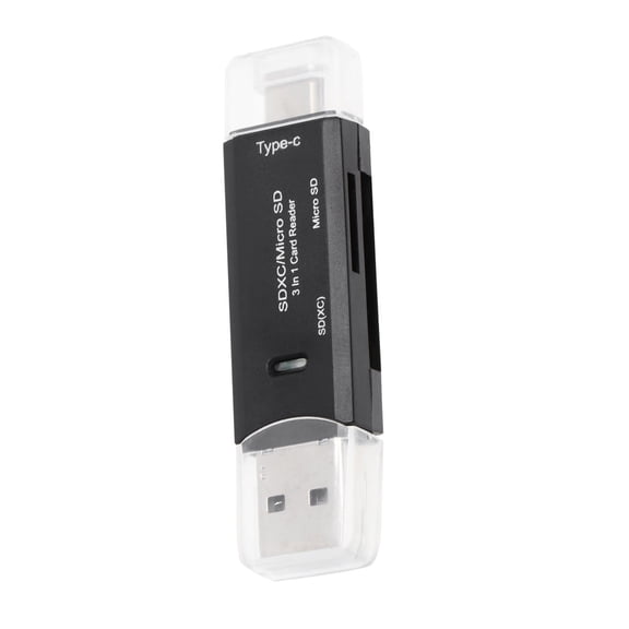 GOOHOCHY OTG Function Card Reader Black Plastic 1Pcs
