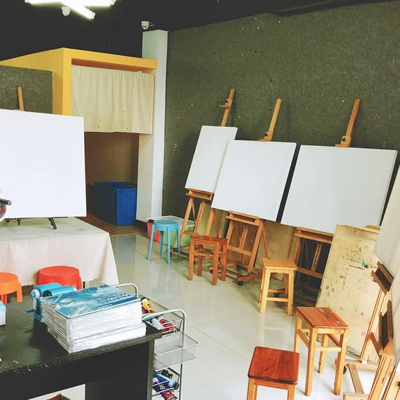 GOOHOCHY 1Pack Oil Painting Picture Frame White Wood Square 7.9x7.9in