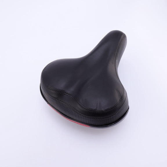 GOOHOCHY 1Pack Padded Saddle for Bike with Black Wide Rear Pad and Double Spring Steel Base