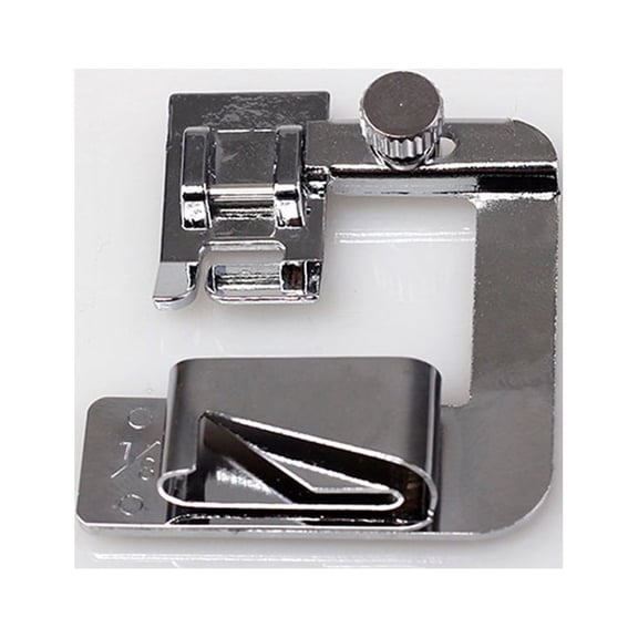 GOOHOCHY 1Pack Sewing Rolled Presser Foot Silver Metal for Low Sewing Machine