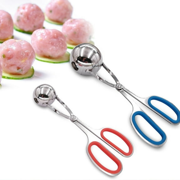 GOOHOCHY 1Pack Stainless Steel Meatball Maker Tool For Shaped Meatballs Large 7.5x2.8x1.8in Kitchen Gadget