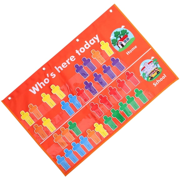 GOOHOCHY 1Pack Storage Pocket Chart for Classroom Management Teachers 81.0x48.2x0.4in Polyester Fabrics
