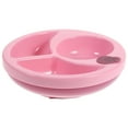 thumbnail image 1 of GOOHOCHY Baby Suction Bowl with Cute Pink Design for Toddler Use Insulated Three Compartment 1 Pc, 1 of 8