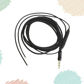 GOOHOCHY 1Pc DIY 1.5M Semi-finished Headphone Wire with Volume Control Function Headphone Cable Compatible for iPhone Phone