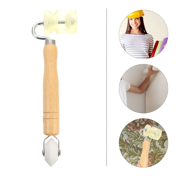 GOOHOCHY 1Pc Hand Pressure Roller Quilting Seam Roller Seam Wallpaper Seam Roller (Assorted Color)