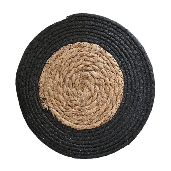GOOHOCHY 1Pc Placemat Creative Heat Insulation Mat Table Decor Black