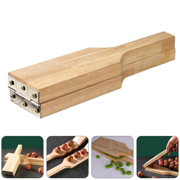 GOOHOCHY 1Pc Table Clamp Wood Color for Pressing Fruits and Crushing Garlic in Kitchen