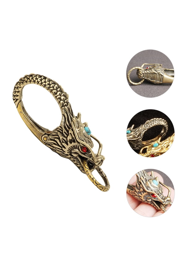 1Pc Waist Key Chain in Golden Copper for Men 6.75X2.40X1.50in