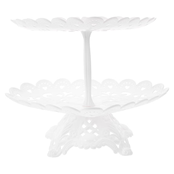 ADDHAT Fruit Serving Tray Fruit Dessert Plate European Style White 1Pcs 9.4X9.4X8.7In