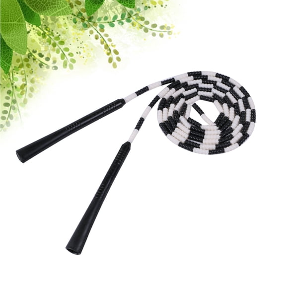 GOOHOCHY 1Pcs Black Jump Rope for Outdoor Exercise Fitness 11x1.2x1.2in PVC