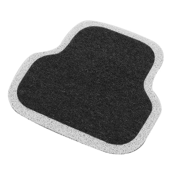 GOOHOCHY 1Pcs Car Floor Mat Anti Slip Wear Resistant Multi White Edge 19.26X18.67X0.20in