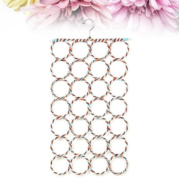 GETAJGHSD 1Pcs Multi-purpose Circle Scarf Rack Plastic Storage for Scarves Closet Organization Wardrobe Accessories