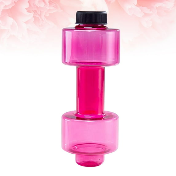 GOOHOCHY 1Pcs Dumbbell Shaped Water Bottle for Fitness and Sports 8.3x3.1x3.1in