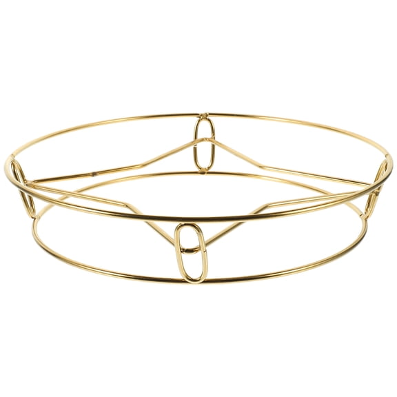 GOOHOCHY Countertop Wok Holder Pot and Support Golden 1Pcs 10.2X8.9In