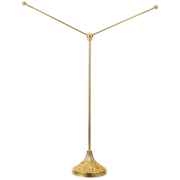 GOOHOCHY 1Pcs Metal Desk Flag Pole Indoor Flag Stand for Conference Room with Round Base 14.74X3.07X3.07In
