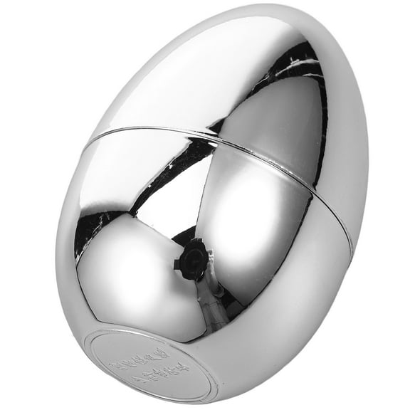 GOOHOCHY 1Pcs Silver Egg Shaped Toothpick Holder Acrylic Storage Dispensing For Dining Table Living Room Home Use