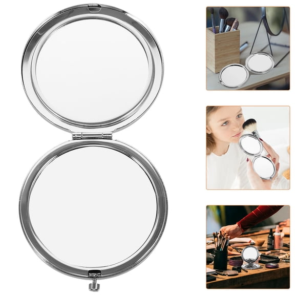 GOOHOCHY 1Pcs Small Round Glass Mirror For Outdoor Use By Women Bridesmaid High-Definition