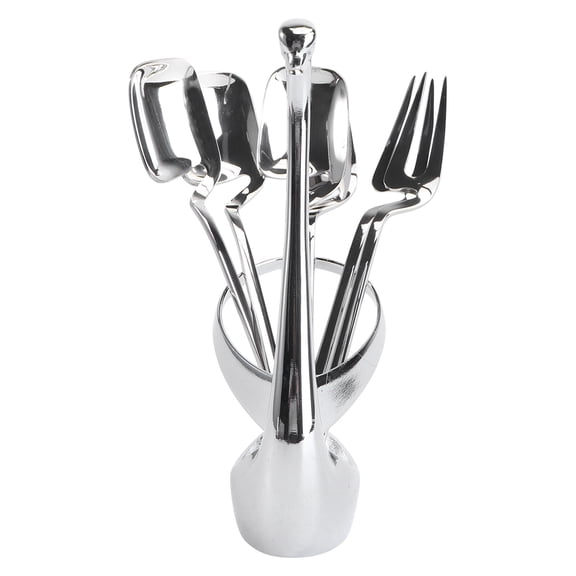 GOOHOCHY 1Pcs Swan Cutlery Set Zinc Alloy Anti Rust Metal Elegant Design For Table