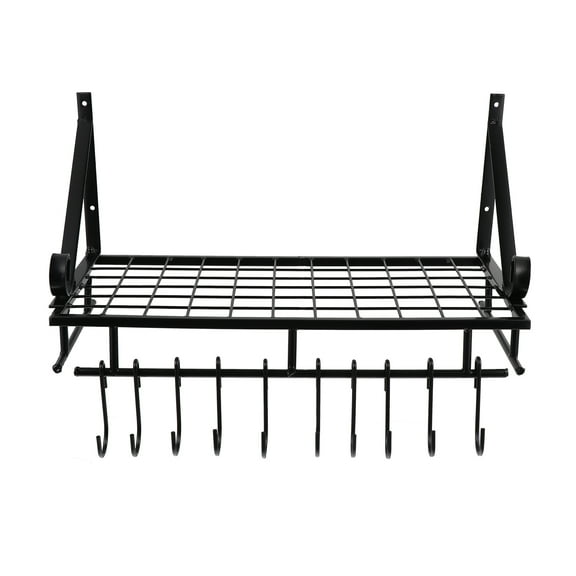 GOOHOCHY 1Pcs Wall Mount Dish Drying Rack Metal Foldable For Kitchen 17.68X9.82X9.43in