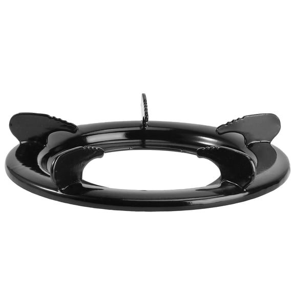 FUEENIRVA 1Pc Iron Gas Stove Stand in Black with Practical Nonslip Design for Pot and Pan Support