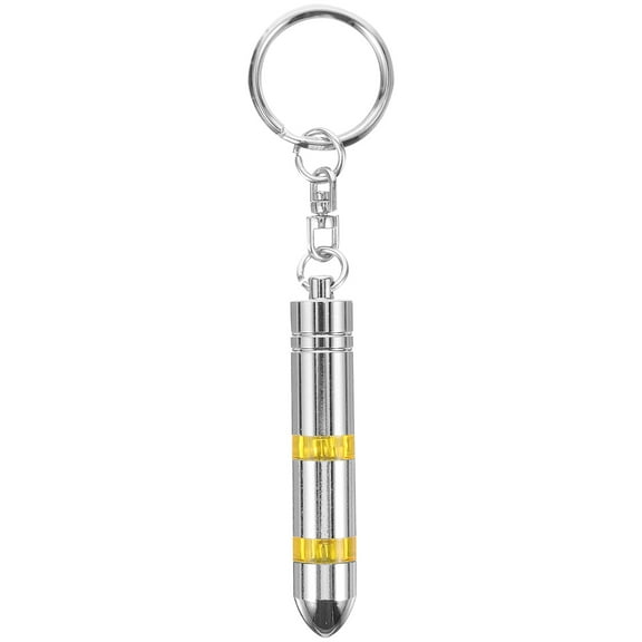 GOOHOCHY Small Quick Release Keychain Copper 1Set for Car Usage Silver