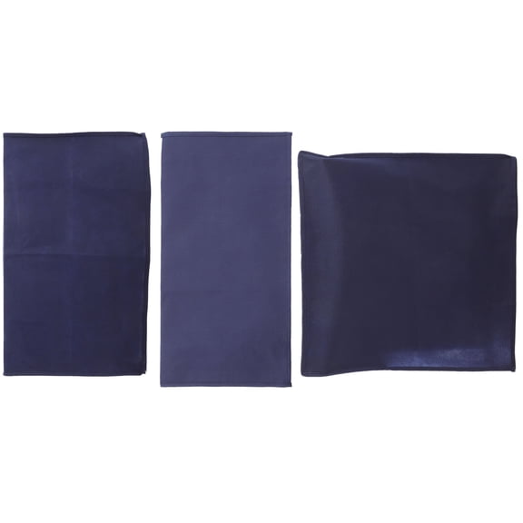 GOOHOCHY 1Set Computer Monitor Dust Covers Blue 51X25Cm Cloth Moisture Cable Access