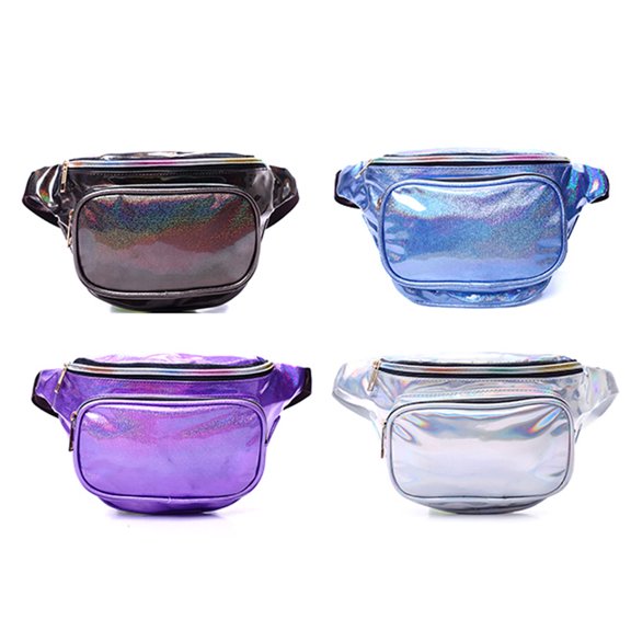 GOOHOCHY 1Set Crossbody Bum Bag for Women with Reflective and Storage Functions