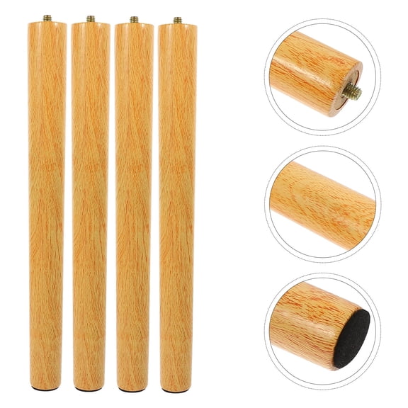 GOOHOCHY 1 Set Wooden Furniture Legs Table Feet Extenders Replacement for Sofas and Tables