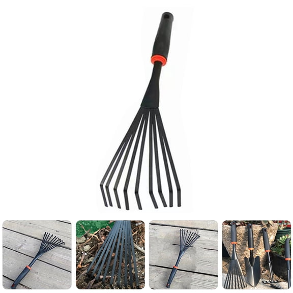 HONMEET Professional Weeding Rake Tool Set Iron Gardening Hand Tool for Lawn and Garden Maintenance