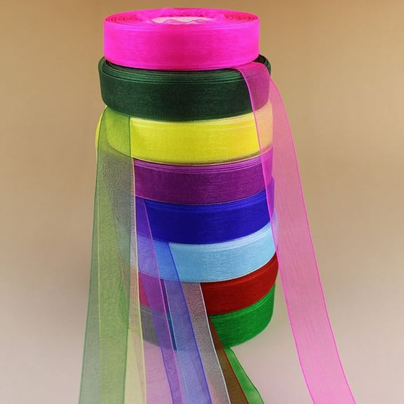 GOOHOCHY 1Set Handmade Chiffon Ribbon For Elegant Wedding Decorations And Craft Projects 2CM Width