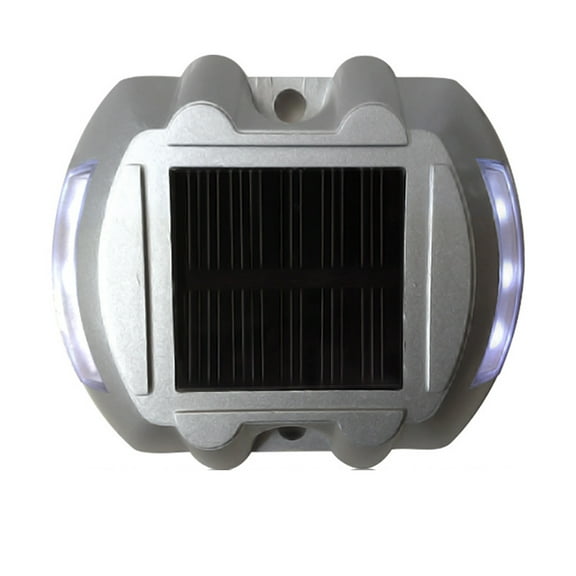 GOOHOCHY 1Set Led Pathway Marker 4.1 x 3.7 x 0.9 in Lighted Driveway Markers For Homeowners Nighttime Visibility