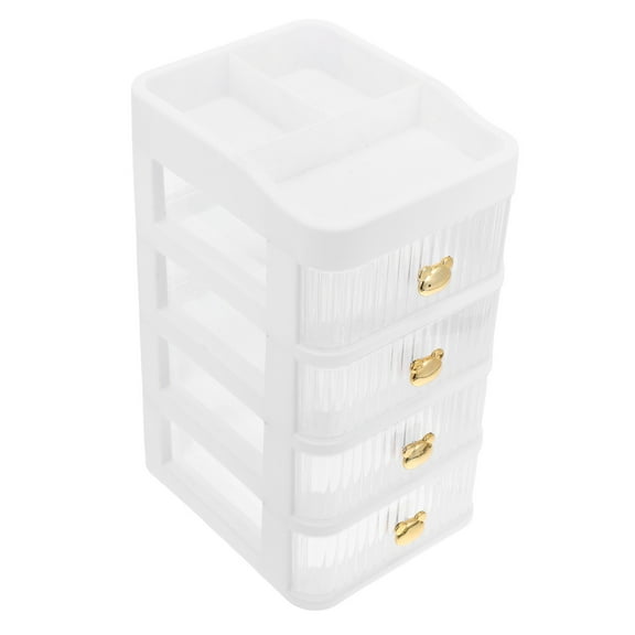 GOOHOCHY 1Set Makeup Drawer Box with Multi-Layer Drawers for Cosmetics Storage 11.59X7.58X6.09in