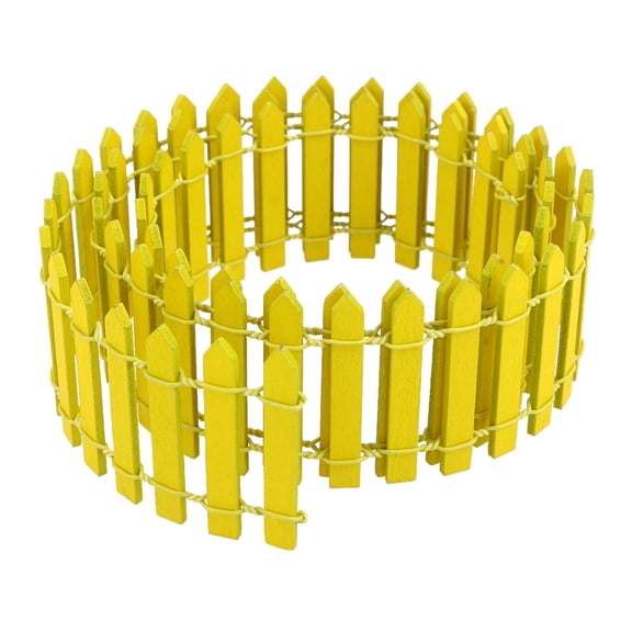 GOOHOCHY 1Set Mini Fence Yellow For Hotels And Restaurants 5x90x0.39in