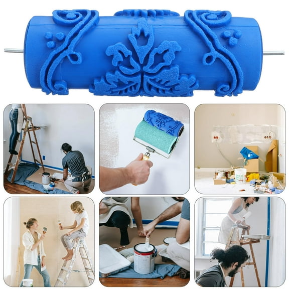 GOOHOCHY 1Set Pattern Rollers for Walls 5Inch Cylindrical Shape Ideal for DIY Enthusiasts and Artists