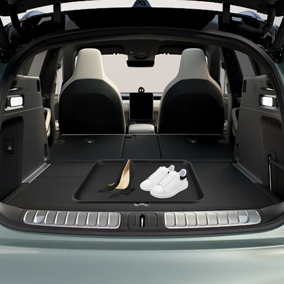 GOOHOCHY 1Set Plastic Boot Tray Mat for Indoor and Outdoor Use in Rectangular Shape 16.54X12.60X1.18in