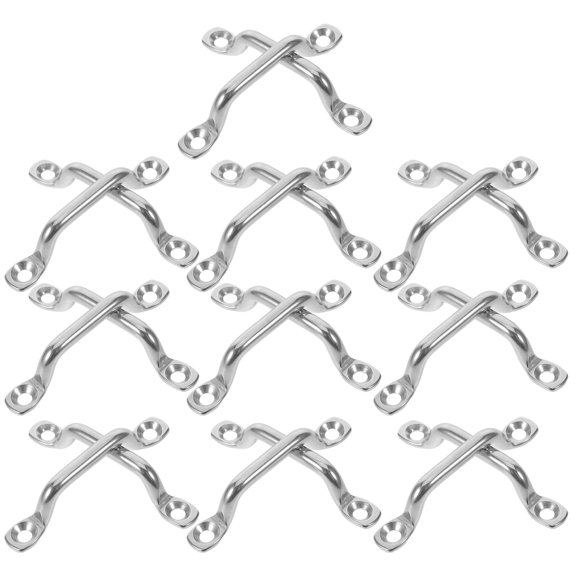 GOOHOCHY 1 Set Plated Stainless Steel Tie Down Anchor, Boat Kayak Deck Hardware Strap Mount Marine Accessory