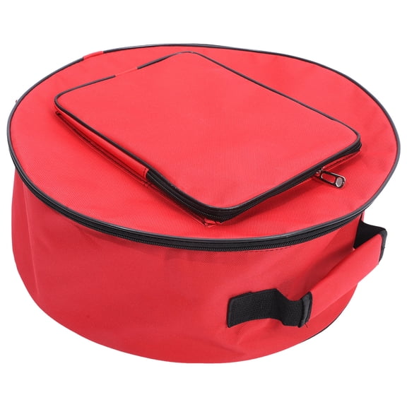 GOOHOCHY 1Set Red Snare Drum Backpack Case with Protection Function for Outdoor Performance Musicians