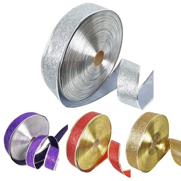 Mobutofu Wrapping Ribbon Silver Cloth 1Set For Wrapping And Decorations