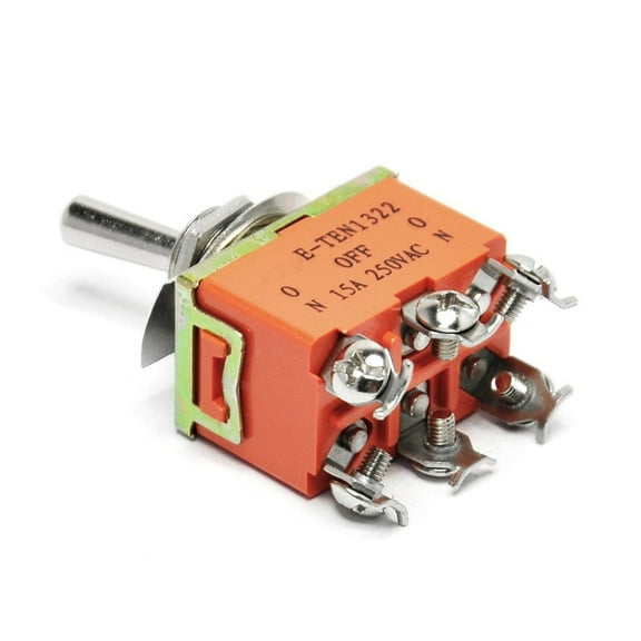 GOOHOCHY 1Set Toggle Switch Metal Rectangular for Electrical Control and Industrial Use